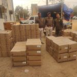 पिकअप वैन में लोड 150 कार्टून शराब के साथ दो आऱोपी पलामू के बहलोलवा में धराया, रांची से औरंगाबाद पहुंचना था खेप