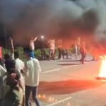 नालंदा: हादसे के बाद NH-20 जाम, पुलिस पर पथराव और आगजनी, 8 पुलिसकर्मी घायल, 1 हिरासत में